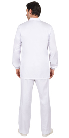 Костюм "СИЦИЛИЯ" мужской: куртка, брюки, белый (ЧЗ)