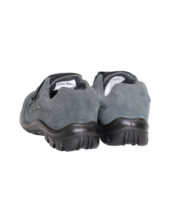 Полуботинки с перфорацией "Универсал", замша (серые), ПУ