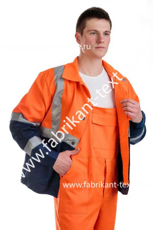 КОСТЮМ РАБОЧИЙ С ПОЛУКОМБИНЕЗОНОМ АРТ. КР2ВИД Д (ЧЗ)