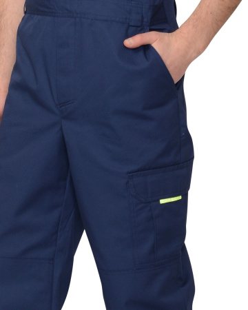 Полукомбинезон "БОСТОН"   темно-синий с васильковой и чер. отд. (ЧЗ)