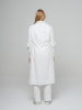 Халат рабочий женский №201 отбеленный, ткань Бязь