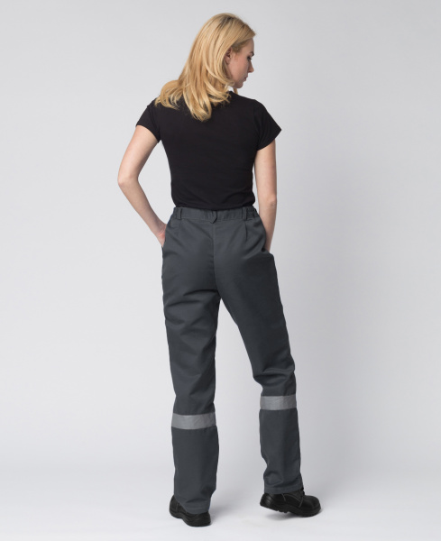 Костюм женский Веснис-1 СОП (тк.Смесовая,210) брюки, т.серый/красный