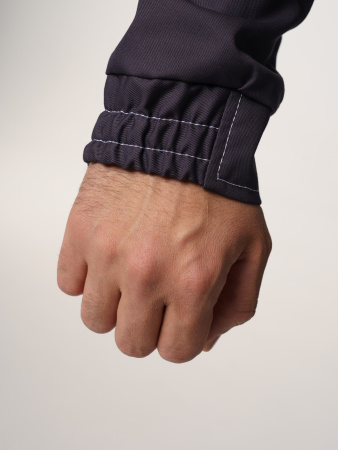 Куртка рабочая мужская №116 серый, черный, лимонный