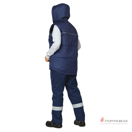 Жилет универсальный утеплённый "Кама" тёмно-синий ПРАБО (ЧЗ)