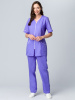 Женский костюм Вера (ткань ТиСи), сиреневый/белый