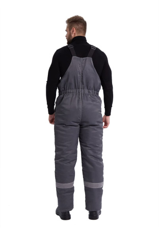 Костюм зимний "ВЬЮГА" куртка/полукомб. цвет: т.серый/красный URSUS (ЧЗ)