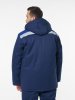 Куртка мужская зимняя Кур703 ткань Твил, цвет темно-синий с васильковым