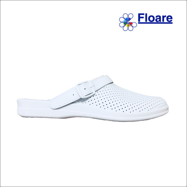 Сабо мужские, белые, арт. 95380108 ИОНЕЛ нат. кожа, натуральная стелька Молдшуз