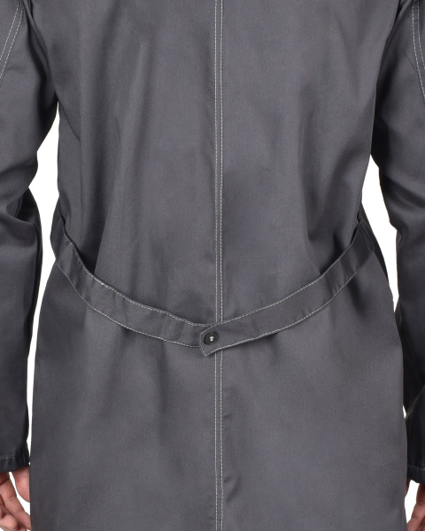 Халат "ФАВОРИТ" мужской тёмно-серый со светло-серым