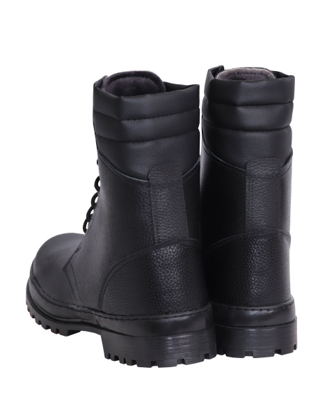 Ботинки с высоким берцем зимние "БАТАЛЬОН" нат. мех