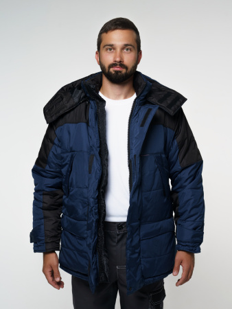 Куртка "ЕВРОПА" дл.,синяя с чёрным (ЧЗ)