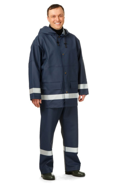 Костюм мужской «Циклон» для защиты от нефти и нефтепродуктов, растворов кислот и щелочей, воды (ЧЗ)