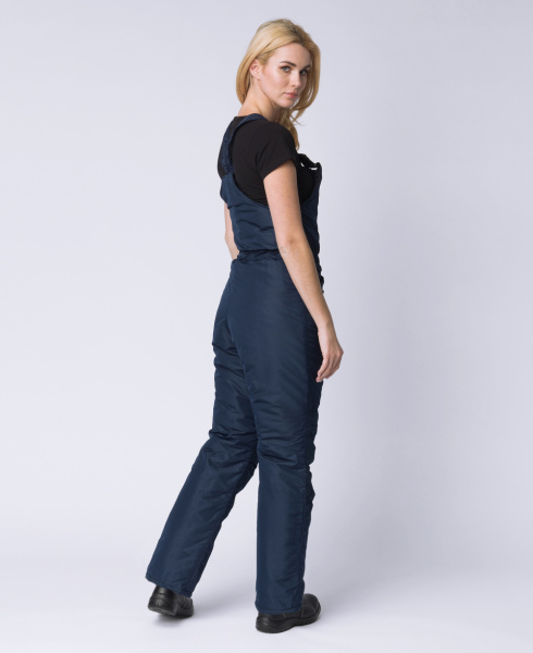 Полукомбинезон зимний женский Снежана (тк.Таслан), т.синий