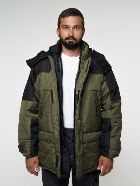 Куртка "ЕВРОПА" оливковая с чёрным (ЧЗ)