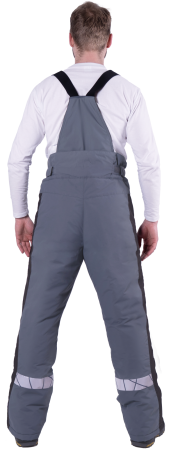 Брюки ХАЙ-ТЕК зимние, серый-черный Брю 217